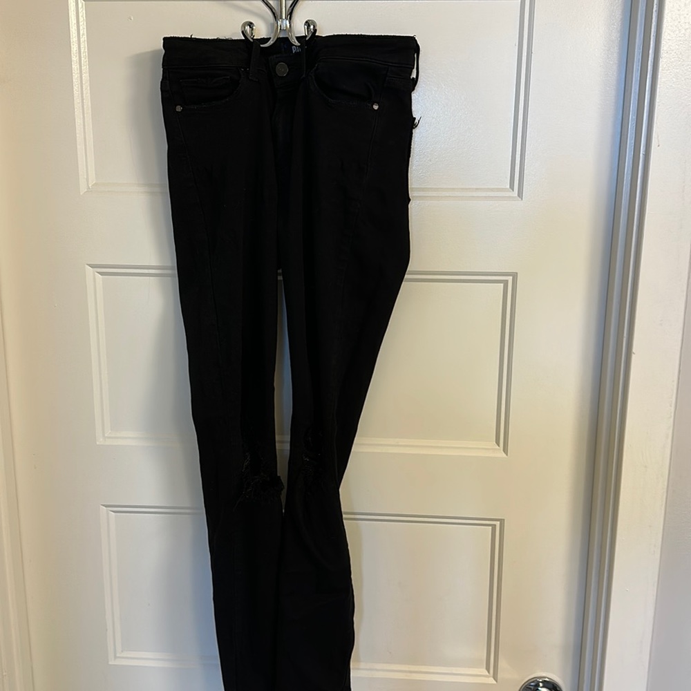 Black ankle cropped skinny Jean